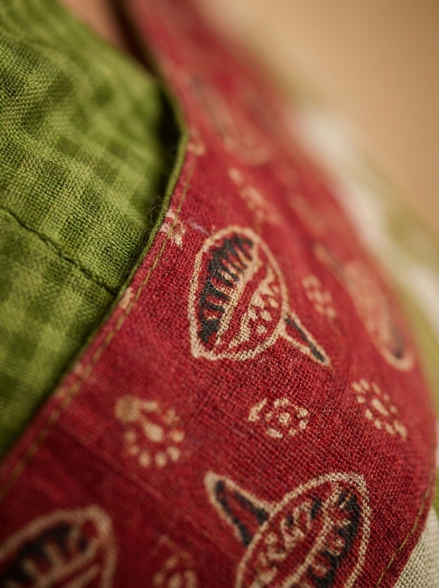Pure Kota Ajrakh Saree - Image 3